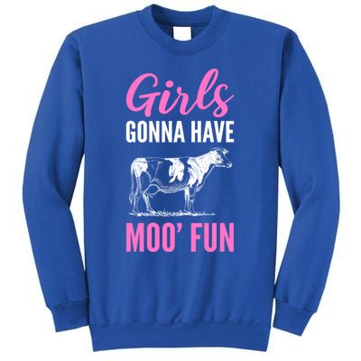 Moo Fun Farmhands Cool Gift Sweatshirt