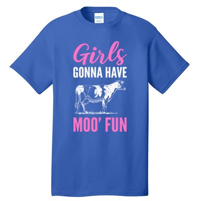 Moo Fun Farmhands Cool Gift Tall T-Shirt