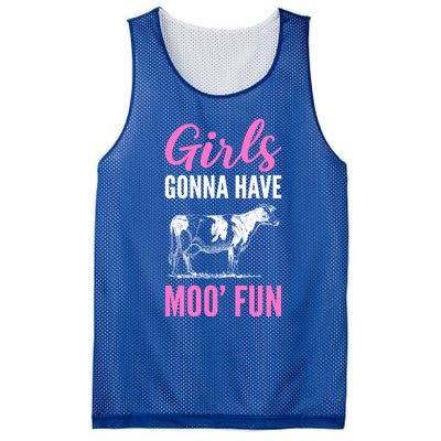 Moo Fun Farmhands Cool Gift Mesh Reversible Basketball Jersey Tank