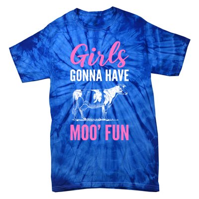 Moo Fun Farmhands Cool Gift Tie-Dye T-Shirt