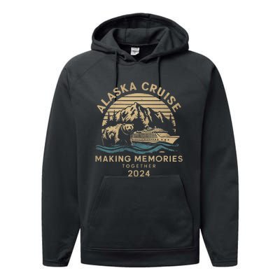 Matching Family Friends And Group Alaska Cruise 2024 Performance Fleece Hoodie