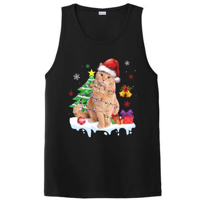 Meowy Feline Festivities Merry Catmas Christmas Cat Cute Gift PosiCharge Competitor Tank