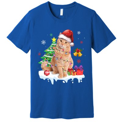 Meowy Feline Festivities Merry Catmas Christmas Cat Cute Gift Premium T-Shirt