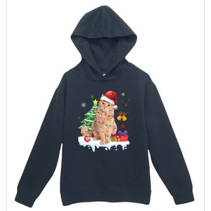 Meowy Feline Festivities Merry Catmas Christmas Cat Cute Gift Urban Pullover Hoodie