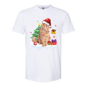 Meowy Feline Festivities Merry Catmas Christmas Cat Cute Gift Softstyle CVC T-Shirt