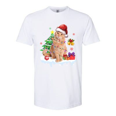 Meowy Feline Festivities Merry Catmas Christmas Cat Cute Gift Softstyle® CVC T-Shirt