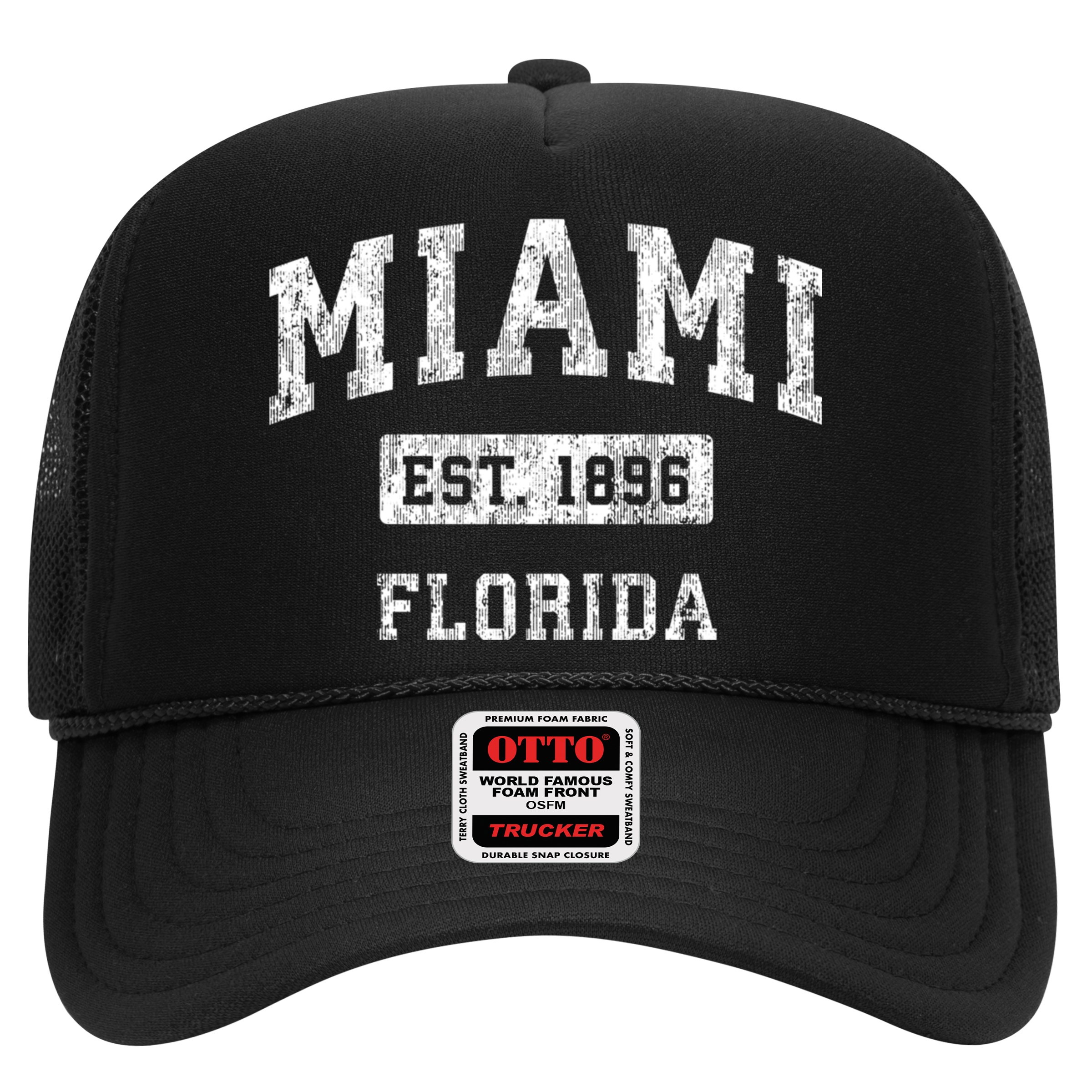 Miami Florida Fl Vintage Established Sports Hat