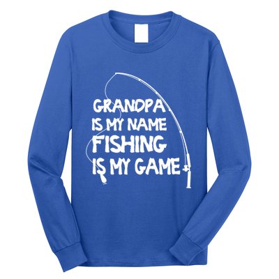 Matching Family Fishing Grandpa Fisher Gift Long Sleeve Shirt