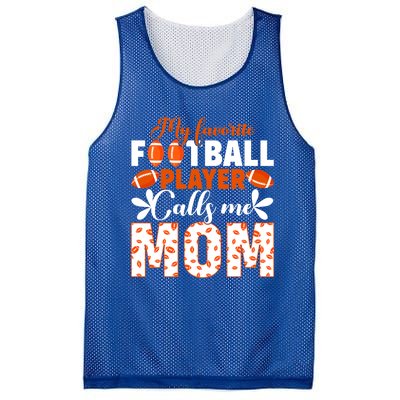 My Favorite Football Player Calls Me Mom American Football Gift Mesh Reversible Basketball Jersey Tank