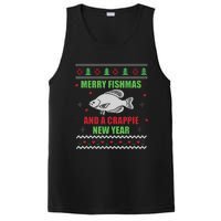 Merry Fishmas Fishing Funny Xmas Crappie For Fisherman PosiCharge Competitor Tank