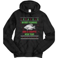 Merry Fishmas Fishing Funny Xmas Crappie For Fisherman Tie Dye Hoodie