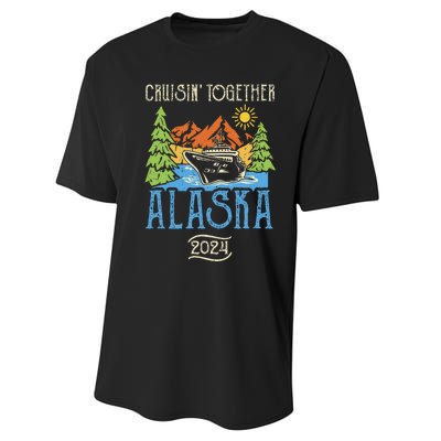 Matching Family Friends Group Alaska Cruise Together 2024 Performance Sprint T-Shirt