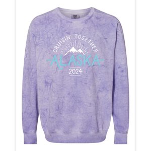 Matching Family Friends And Group Alaska Cruise 2024 Gift Colorblast Crewneck Sweatshirt