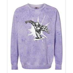 Marvel Fantastic Four Silver Surfer Speed Epic Logo Colorblast Crewneck Sweatshirt