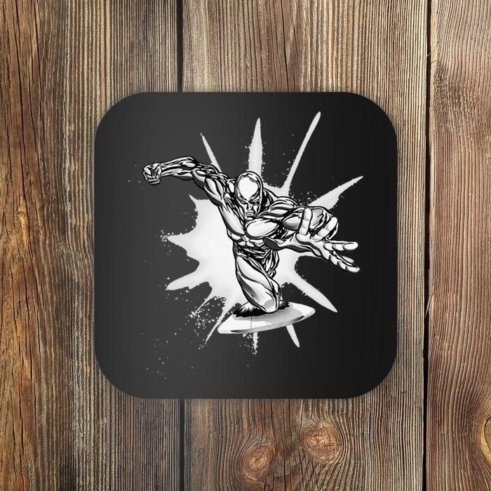 Marvel Fantastic Four Silver Surfer Speed Epic Logo Coaster