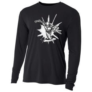 Marvel Fantastic Four Silver Surfer Speed Epic Logo Cooling Performance Long Sleeve Crew