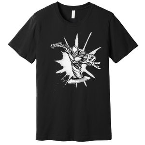 Marvel Fantastic Four Silver Surfer Speed Epic Logo Premium T-Shirt