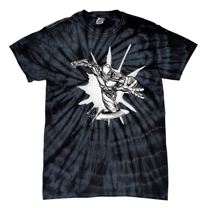 Marvel Fantastic Four Silver Surfer Speed Epic Logo Tie-Dye T-Shirt