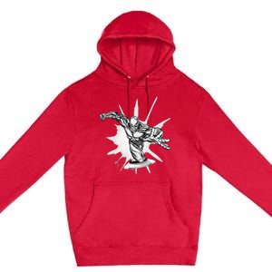 Marvel Fantastic Four Silver Surfer Speed Epic Logo Premium Pullover Hoodie