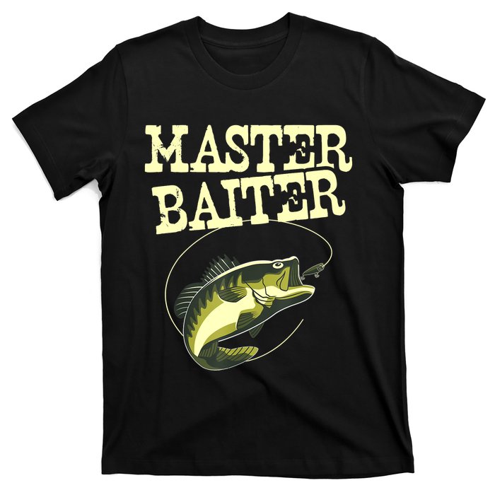 Masterbaiter Funny Fishing Fisherman Fish Master Baiter T-Shirt