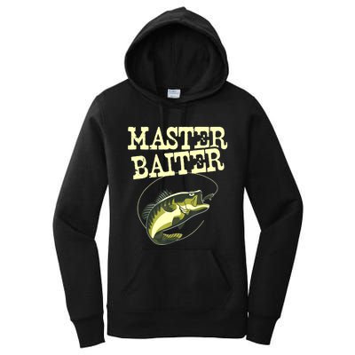 Masterbaiter Funny Fishing Fisherman Fish Master Baiter Women's Pullover Hoodie