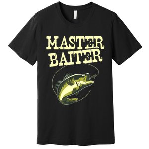 Masterbaiter Funny Fishing Fisherman Fish Master Baiter Premium T-Shirt