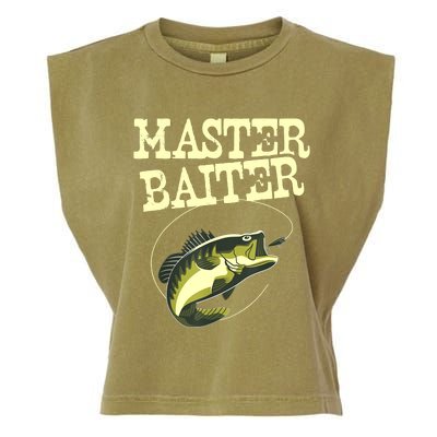 Masterbaiter Funny Fishing Fisherman Fish Master Baiter Garment-Dyed Women's Muscle Tee