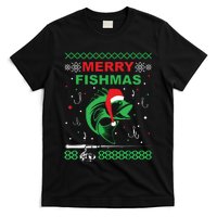 Merry Fishmas Funny Fishing Ugly Christmas Sweater T-Shirt