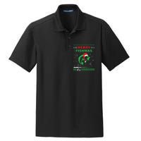 Merry Fishmas Funny Fishing Ugly Christmas Sweater Dry Zone Grid Polo