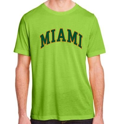 Miami Football Font Adult ChromaSoft Performance T-Shirt