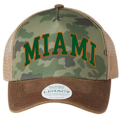 Miami Football Font Legacy Tie Dye Trucker Hat