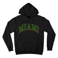 Miami Football Font Hoodie