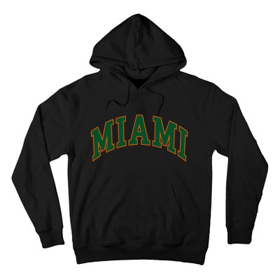 Miami Football Font Hoodie