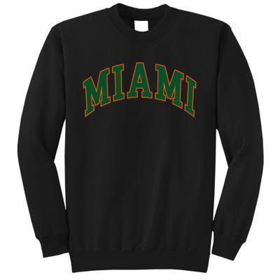 Miami Football Font Sweatshirt