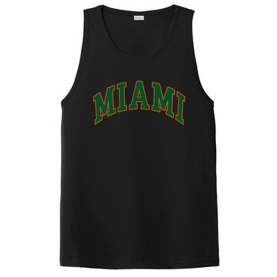 Miami Football Font PosiCharge Competitor Tank