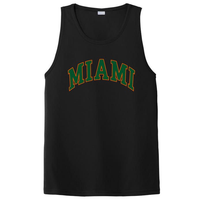 Miami Football Font PosiCharge Competitor Tank