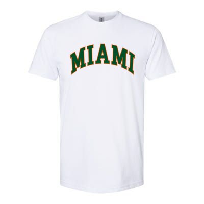 Miami Football Font Softstyle CVC T-Shirt