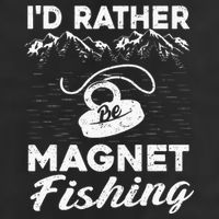 Magnet Fishing Funny I'd Rather Be Magnet Fishing Adult Drive Performance Visor