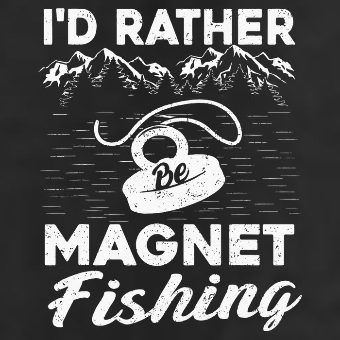 Magnet Fishing Funny I'd Rather Be Magnet Fishing Adult Drive Performance Visor