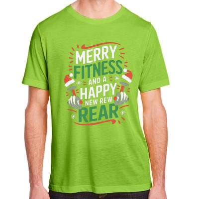 Merry Fitness Funny New Rear Gym Lover Christmas Adult ChromaSoft Performance T-Shirt