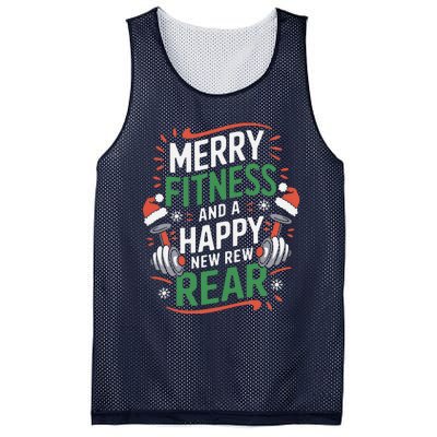 Merry Fitness Funny New Rear Gym Lover Christmas Mesh Reversible Basketball Jersey Tank