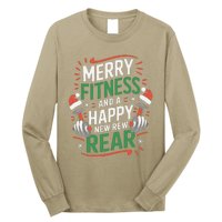 Merry Fitness Funny New Rear Gym Lover Christmas Long Sleeve Shirt