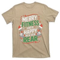 Merry Fitness Funny New Rear Gym Lover Christmas T-Shirt