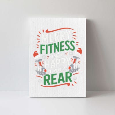 Merry Fitness Funny New Rear Gym Lover Christmas Canvas