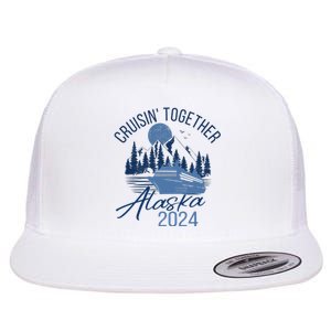 Matching Family Friends And Group Alaska Cruise 2024 Trip Flat Bill Trucker Hat