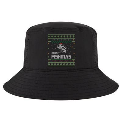 Merry Fishmas Funny Tree Fish Fishing Ugly Christmas Gift Cool Comfort Performance Bucket Hat