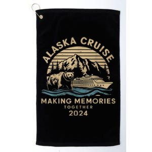 Matching Family Friends And Group Alaska Cruise 2024 Great Gift Platinum Collection Golf Towel