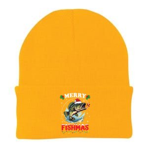 Merry Fishmas Fish Funny Fishing Christmas Dad Great Gift Knit Cap Winter Beanie