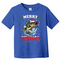 Merry Fishmas Fish Funny Fishing Christmas Dad Great Gift Toddler T-Shirt