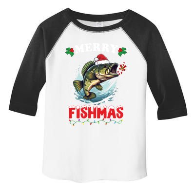 Merry Fishmas Fish Funny Fishing Christmas Dad Great Gift Toddler Fine Jersey T-Shirt